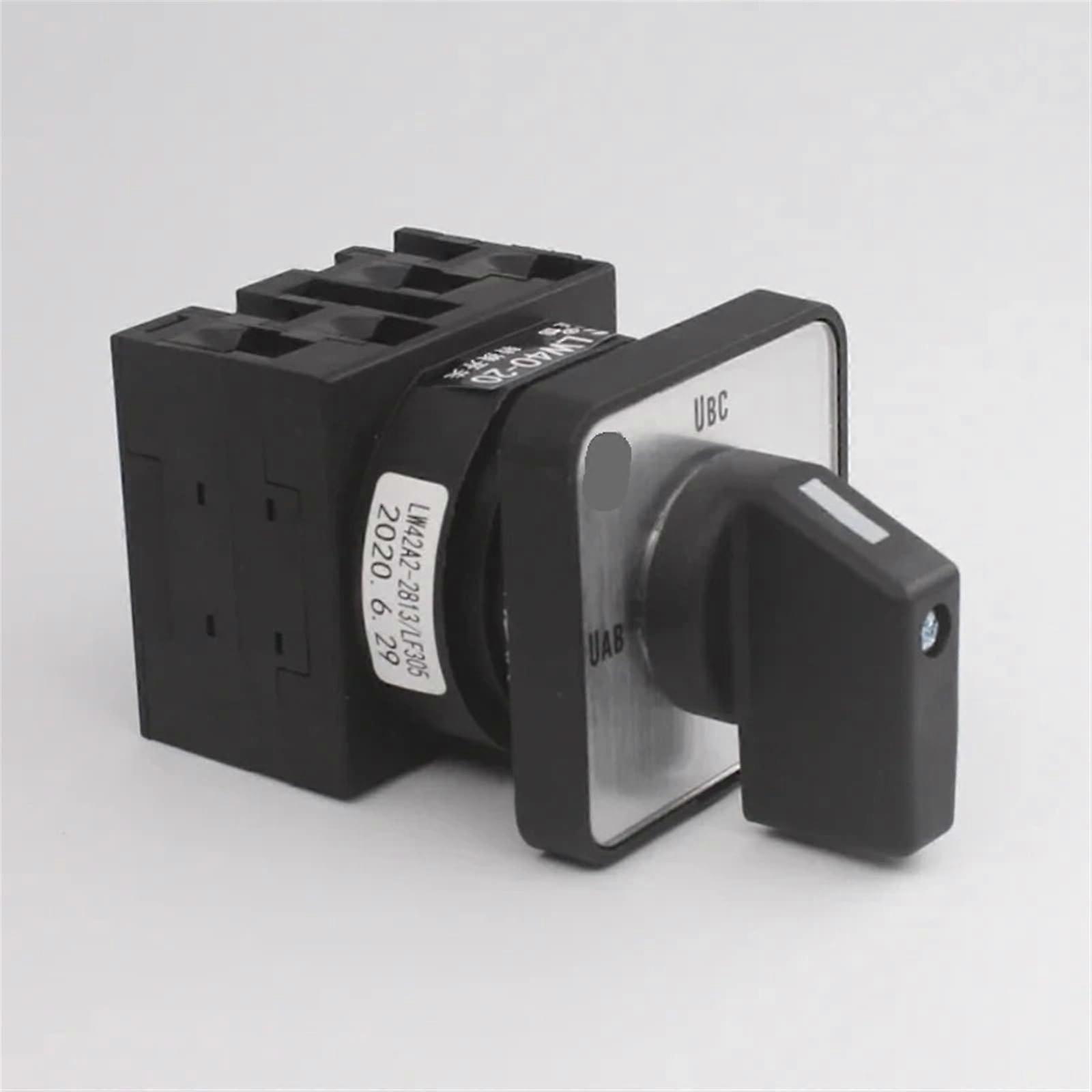 LW4220/2 Rotary Cam Switch 20A Three Phase Voltmeter Selector Universal Control 1Pcs