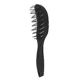 Hair Comb and Detangling Brush for Wet and Dry Hair with Nylon Bristles, Scalp Massage, Black