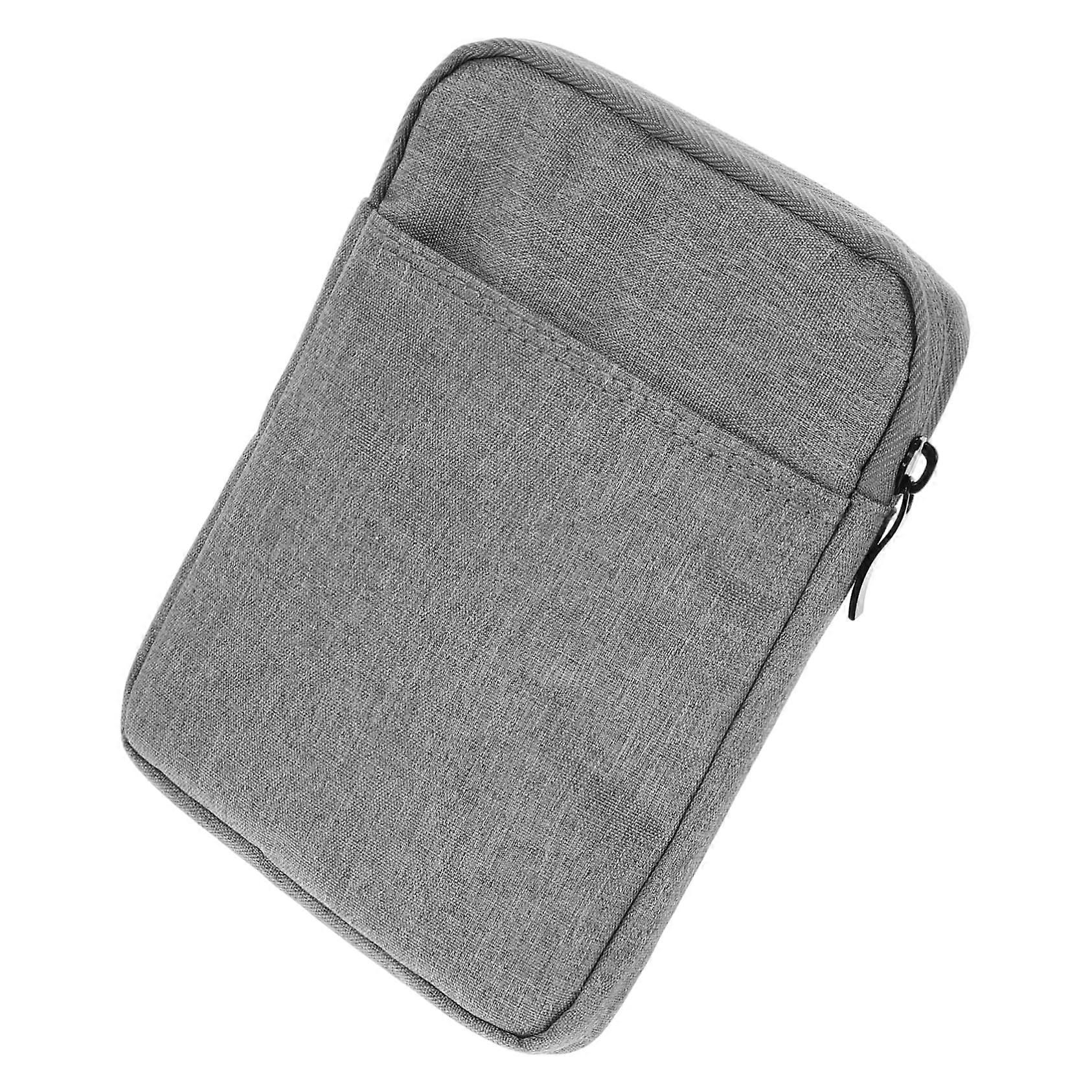 Waterproof Ebook Reader Case Light Grey Durable 300D Polyester Sleeve for Travel and Daily Use