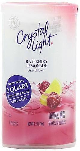Crystal Light Raspberry Lemonade Drink Mix Pitcher förpackningar