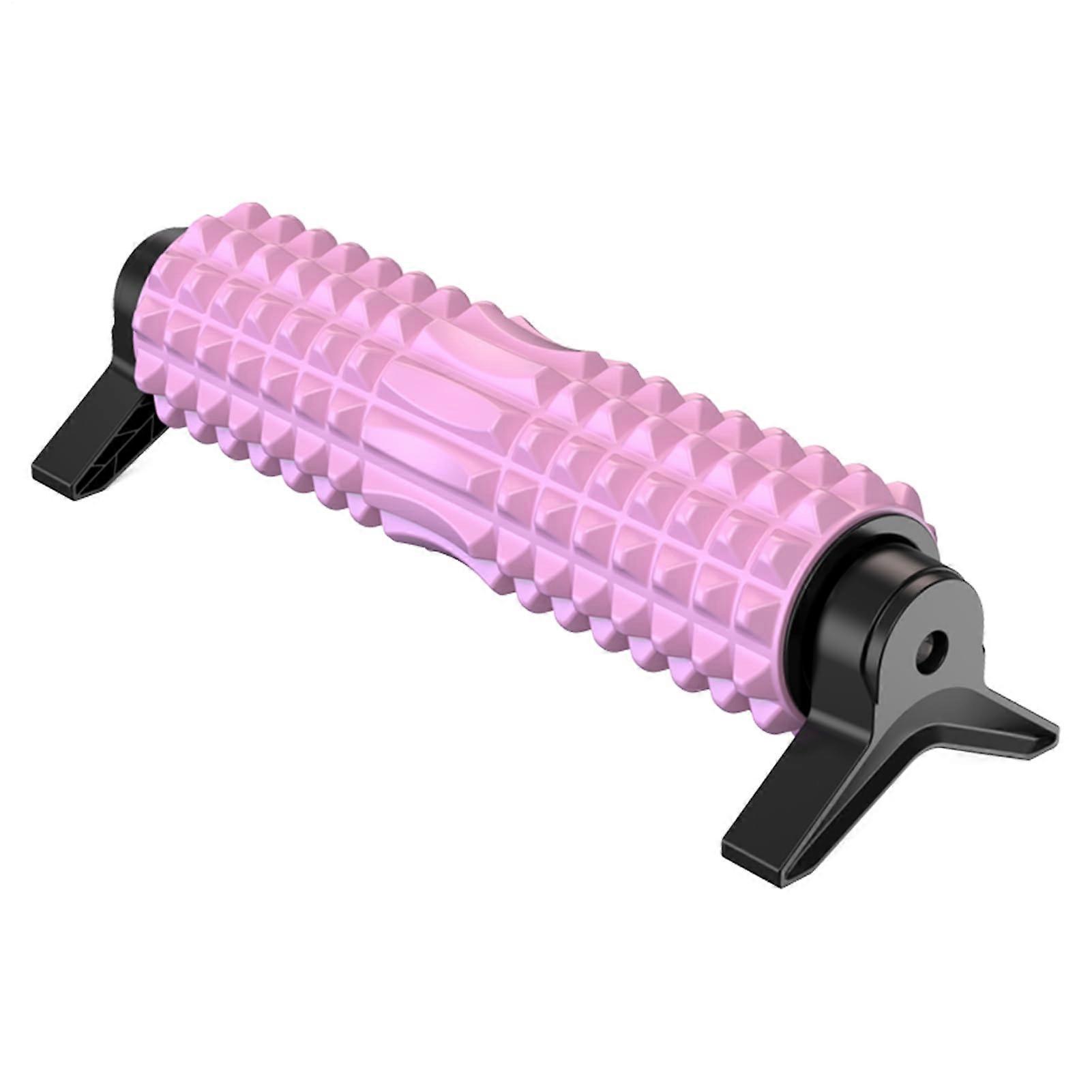 Foam Roller with Triangular Support for Deep Tissue Leg Massage, Back and Neck Pain Relief Pink