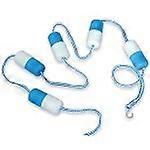 16 ft Pool Safety Rope with Floats, Clear Floating Boundary Swimming Pool Divider Kit