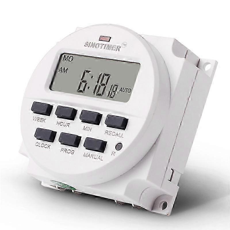Tm618N-2 Lcd 1.6 Inch Digital 220V Ac Programmable Timer Switch with Relay Inside and Countdown Tim