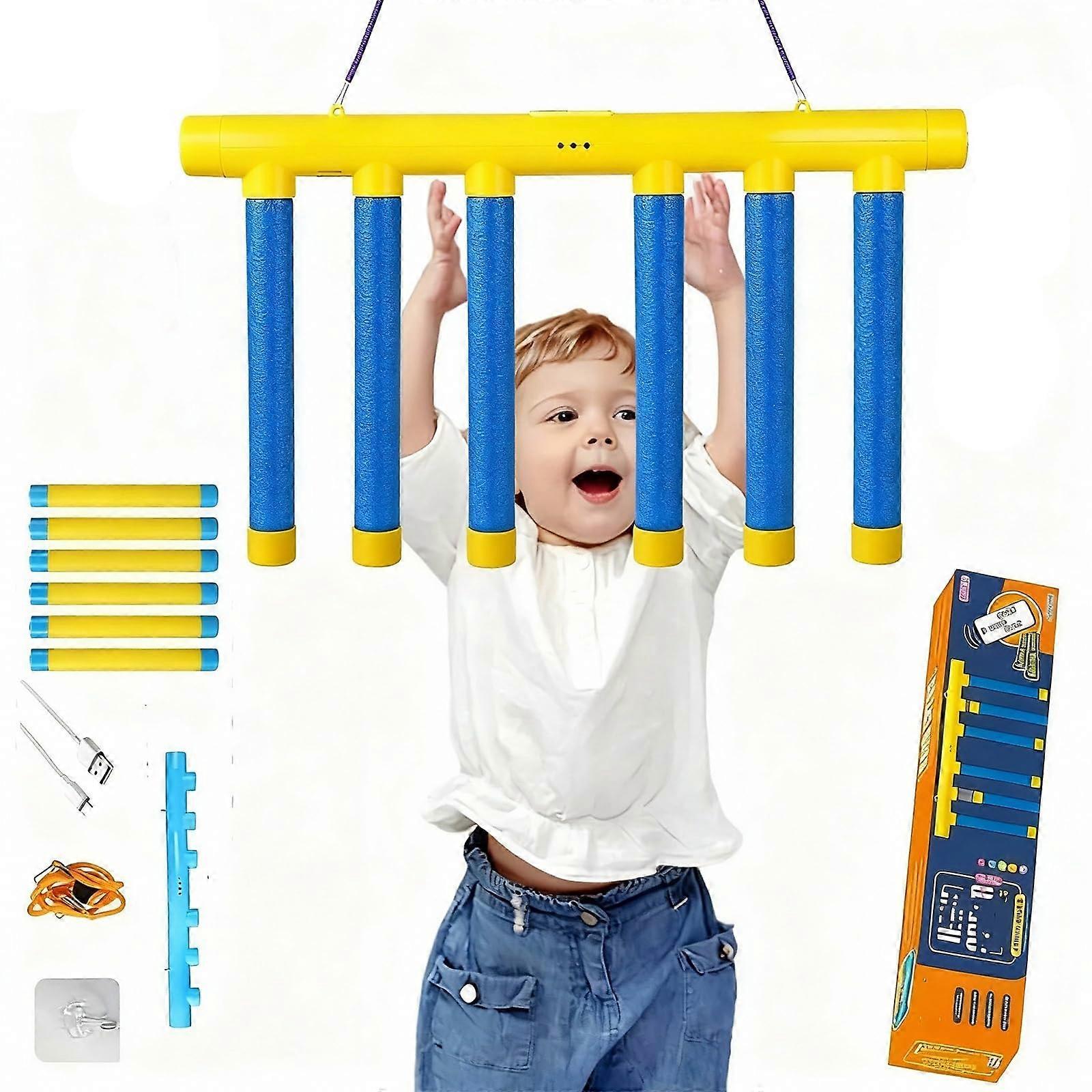 Reaction Training Game with Adjustable Speed Modes, Hand Eye Coordination Toy for Teens, Yellow