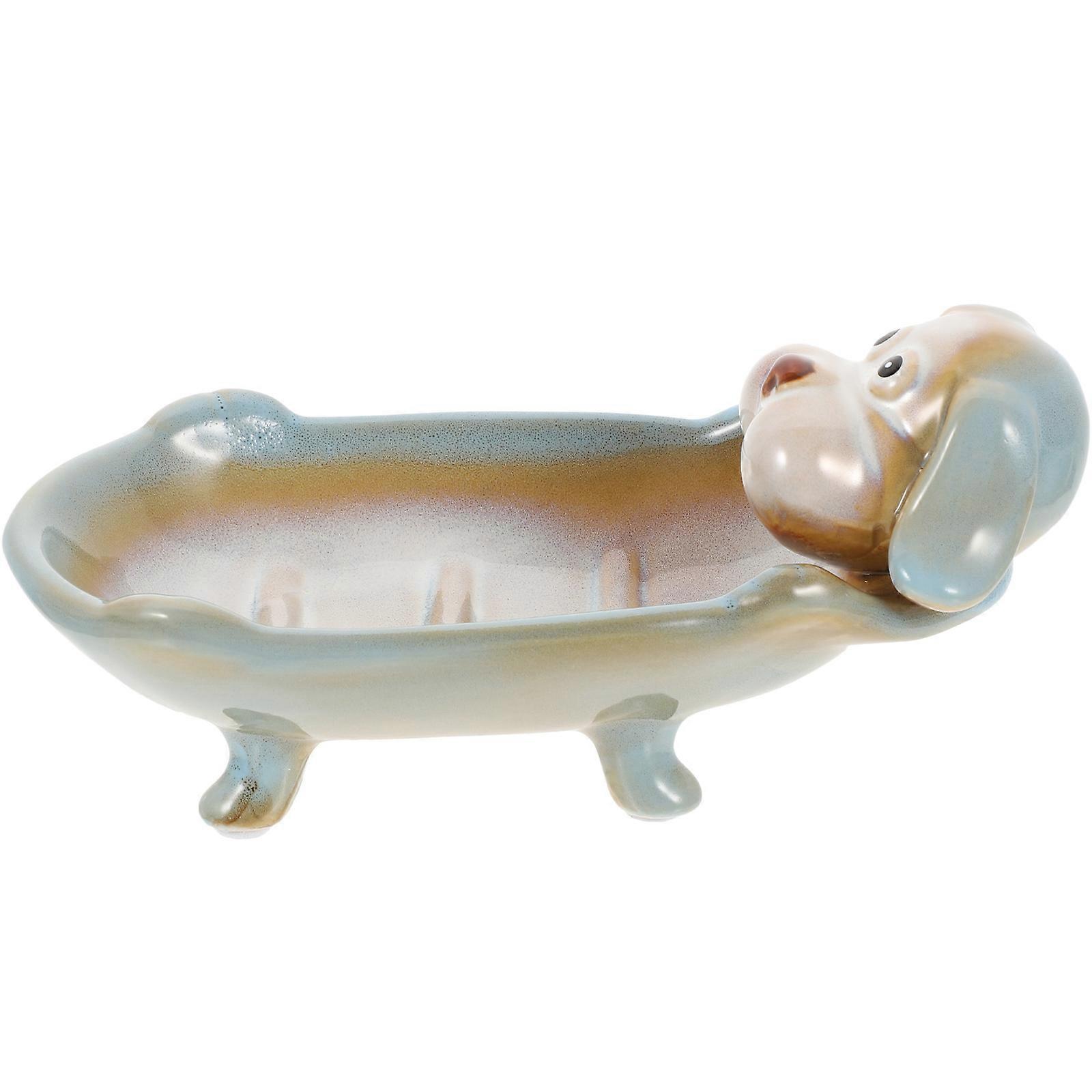 Ceramic Soap Dish Decorative Soap Holder for Home 4Pcs Storage Dish