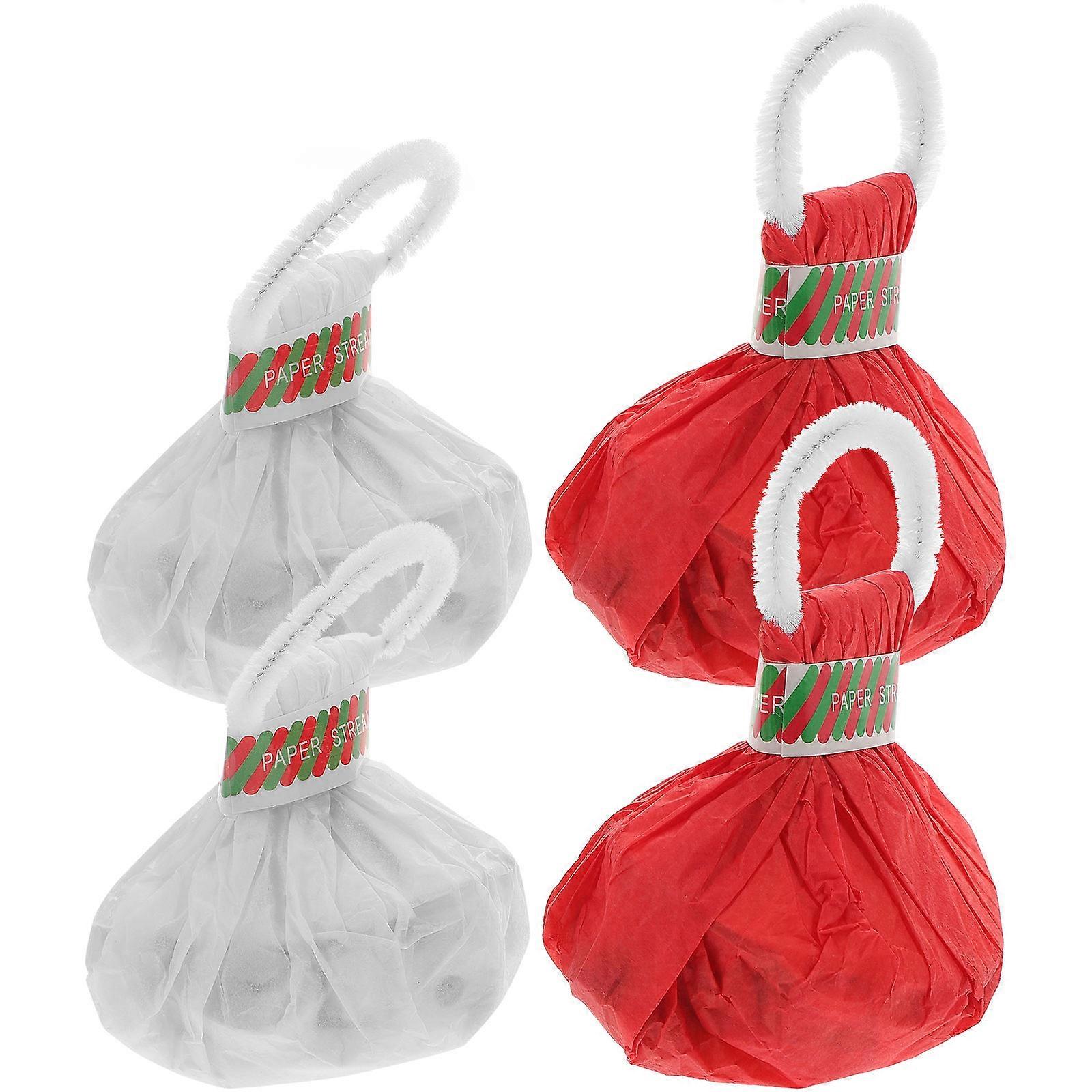 Paper Streamer for Party Decoration 4Pcs Hand Throw Streamers