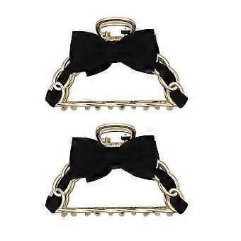 Claw Hair Clips Small Bow Claw Clip Lightweight 2Pcs