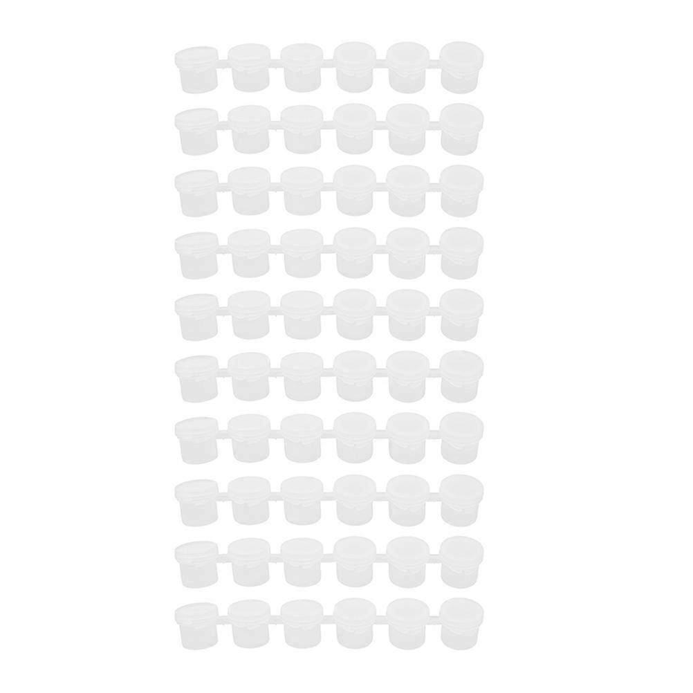 10Pcs Paint Cup Pots for Storage Empty Paint Pot Strips Plastic