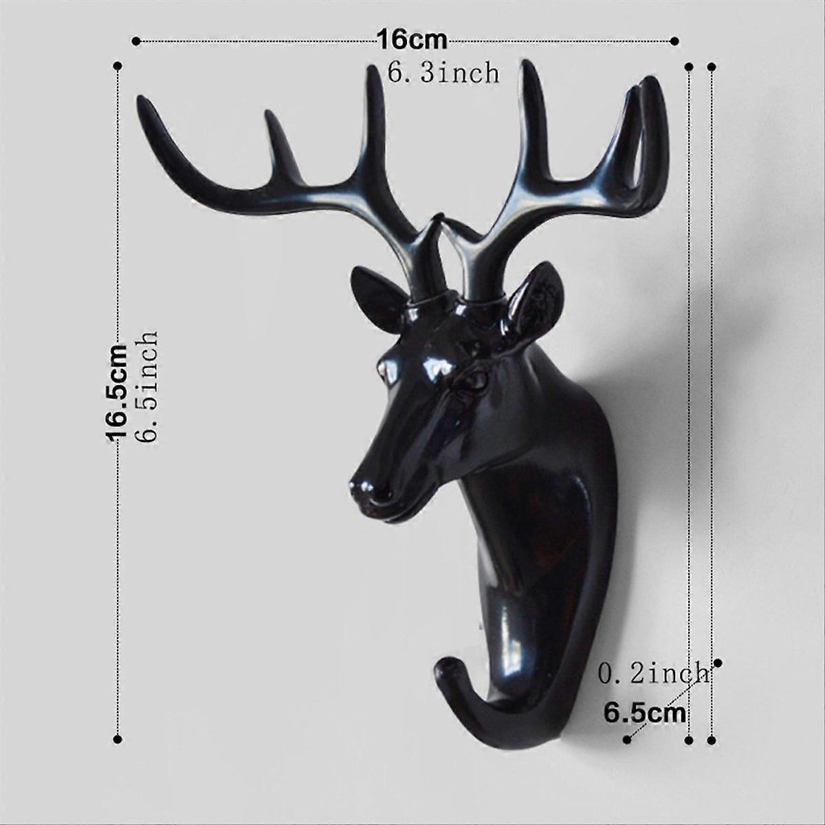 Towel Hook Wall Hanging Deer Head Hanger Wall Decoration Hook,6 PCS