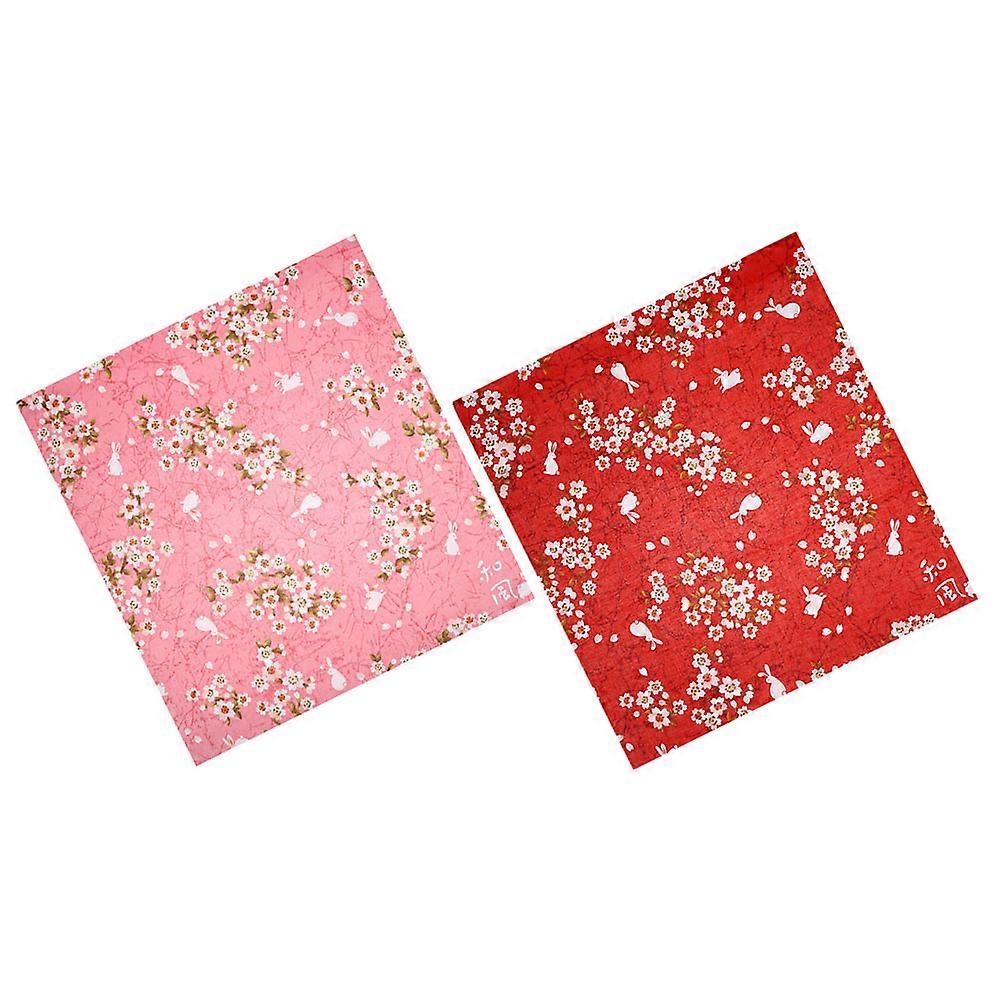 Floral Pattern Bento Handkerchief for Protection 8Pcs Japanese Style