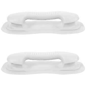 2pcs Gray Inflatable Boat Handle: Universal Replacement Rubber Boat Handle - Kayak Canoe Dinghy Paddle Board Accessories - Marine Plastic Grip