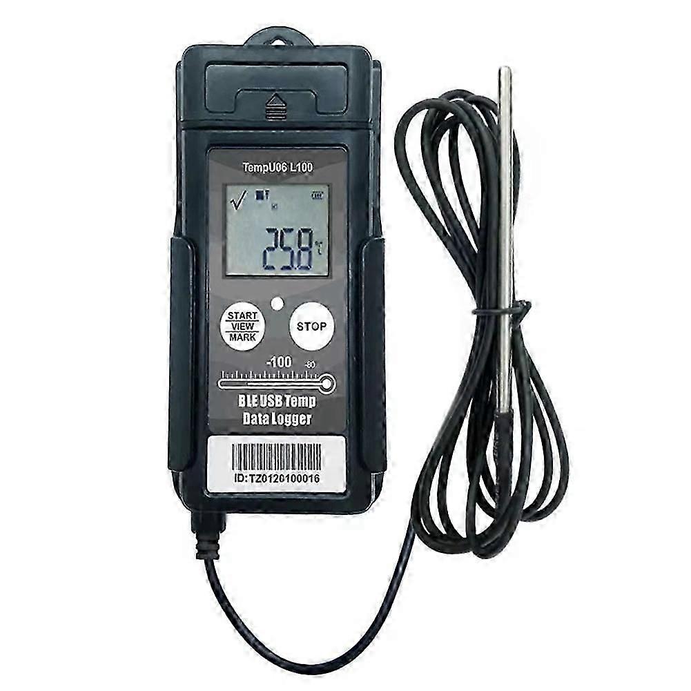 TempU06 -100C Low Temperature Data Logger Digital 32000 Points Bluetooth USB Temperature Recorder ForCold Chain Storage