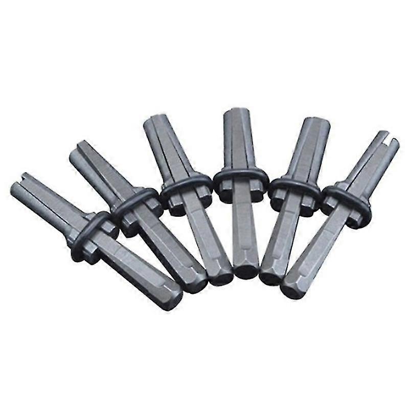 6 Pçs / set 16mm Plug Wedges Calços Concreto Rock Stone Splitter Ferramentas Manuais (5/8 polegadas)