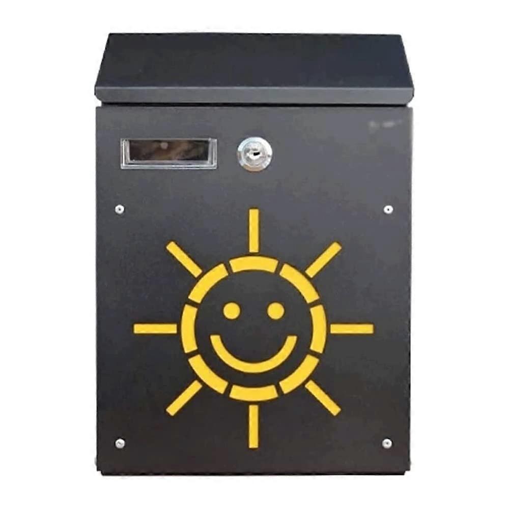 Secure Parcel Mailbox with Reinforced Lock Security, Compact Post Mount for Residential Use