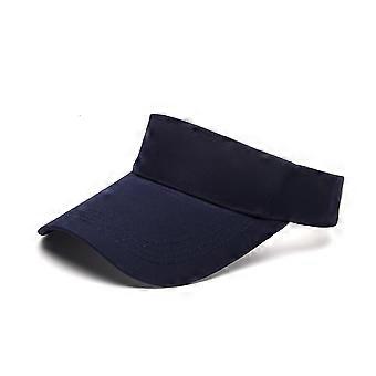 Cappelli estivi bianchi con visiera antisole per uomo e donna, berretto da baseball regolabile con parte superiore vuota, compatibile con golf, tennis e corsa.