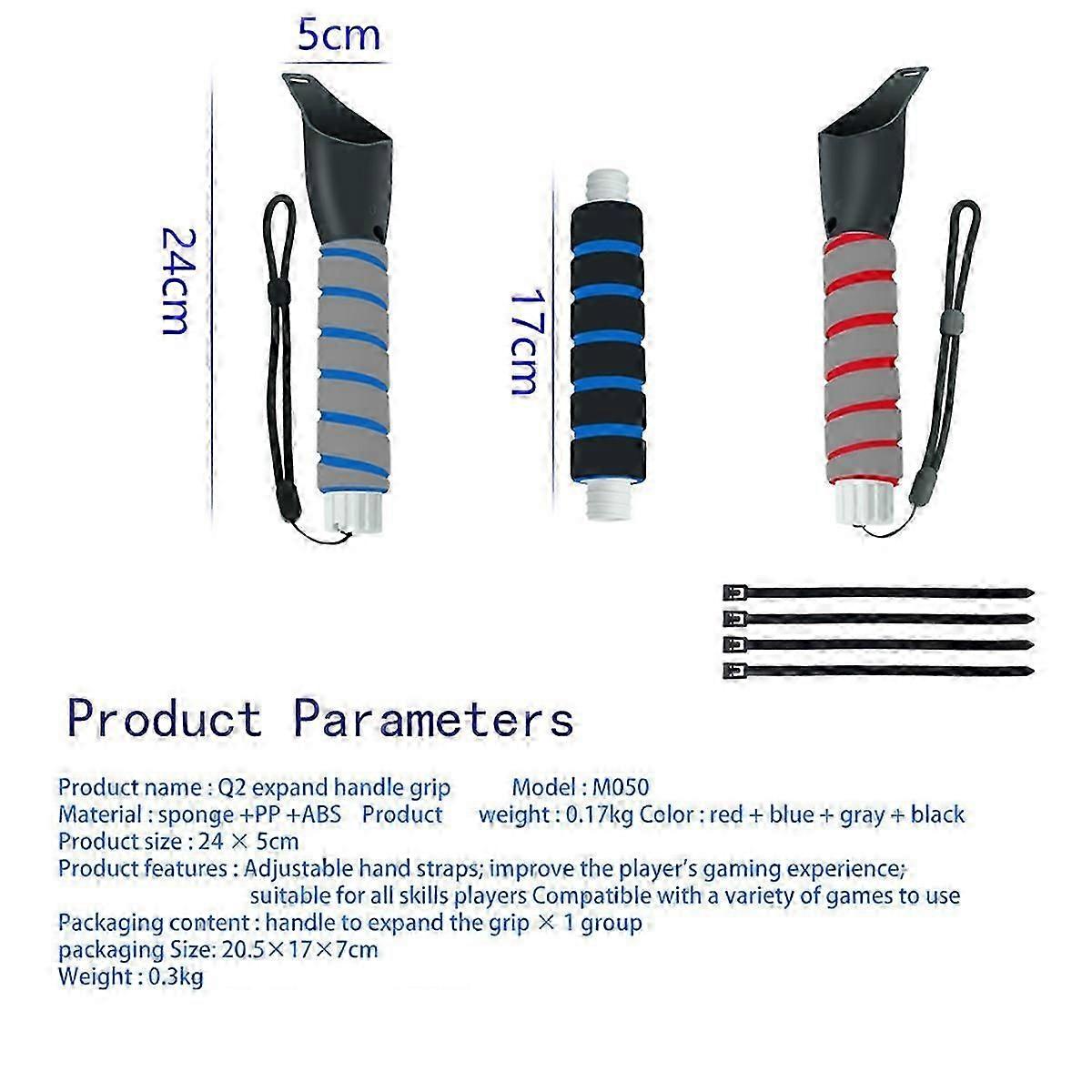Universal VR Game Handles Extension Grips for Quest 1 2 Controllers