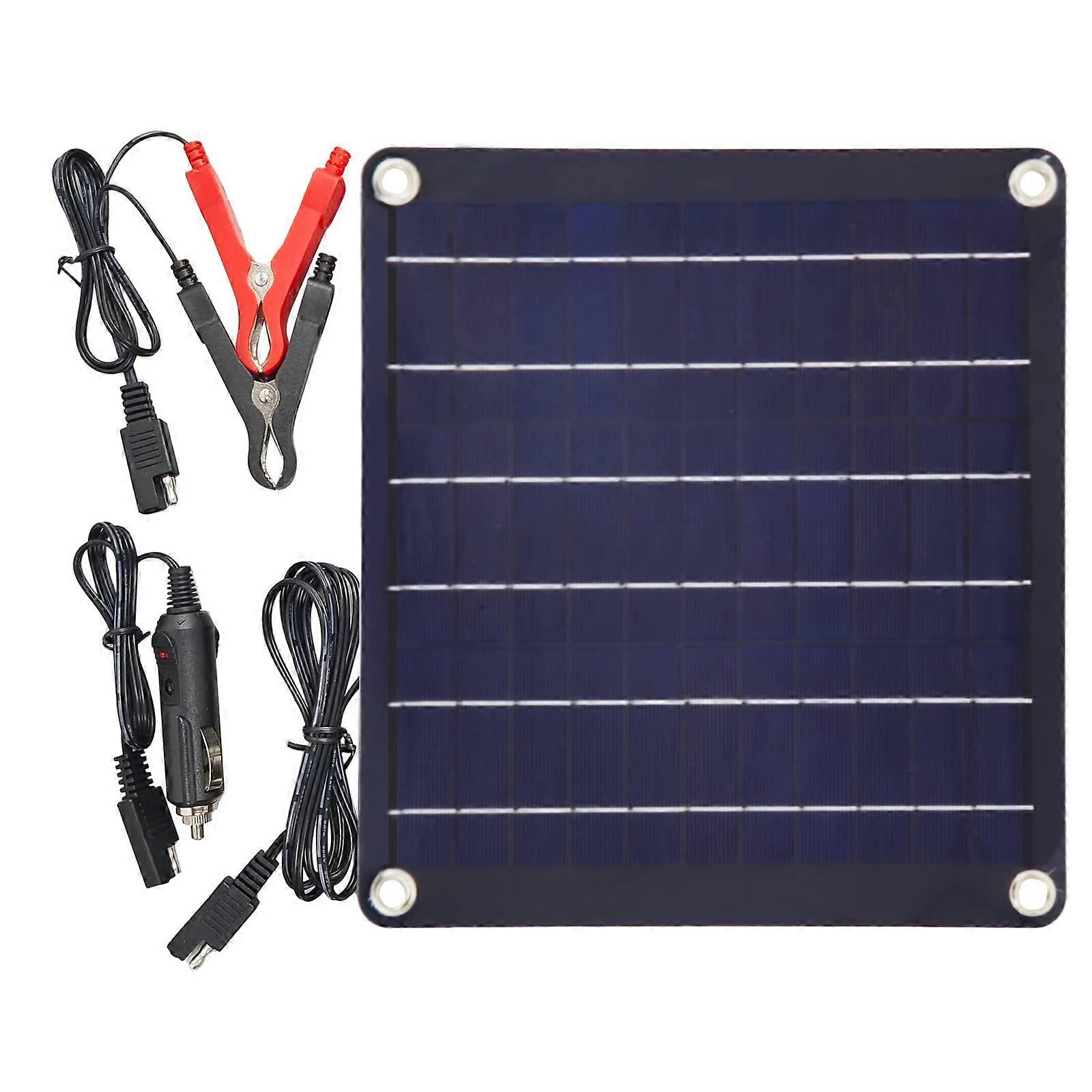 Portable Solar Panel 10W 20V Foldable Charger IP66 Waterproof  Efficiency for Camping