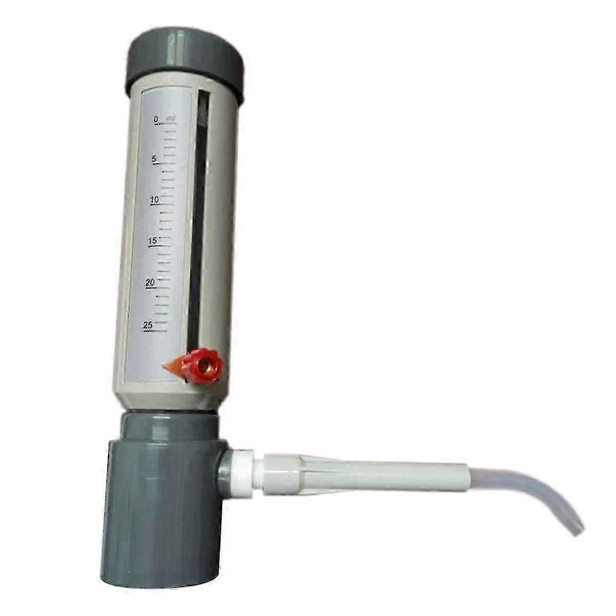 Adjustable 5-25ml Bottle Top Dispenser for Lab, Semi-Automatic Sleeve Type