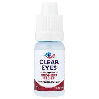 Clear Eyes, Maximum Redness Relief, Lubricant/Redness Reliever Eye Drops, 0.5 fl oz (15 ml)