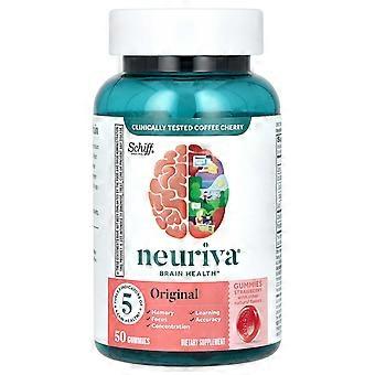 Schiff, Neuriva Brain Performance, Original, Fresa, 50 Gomitas