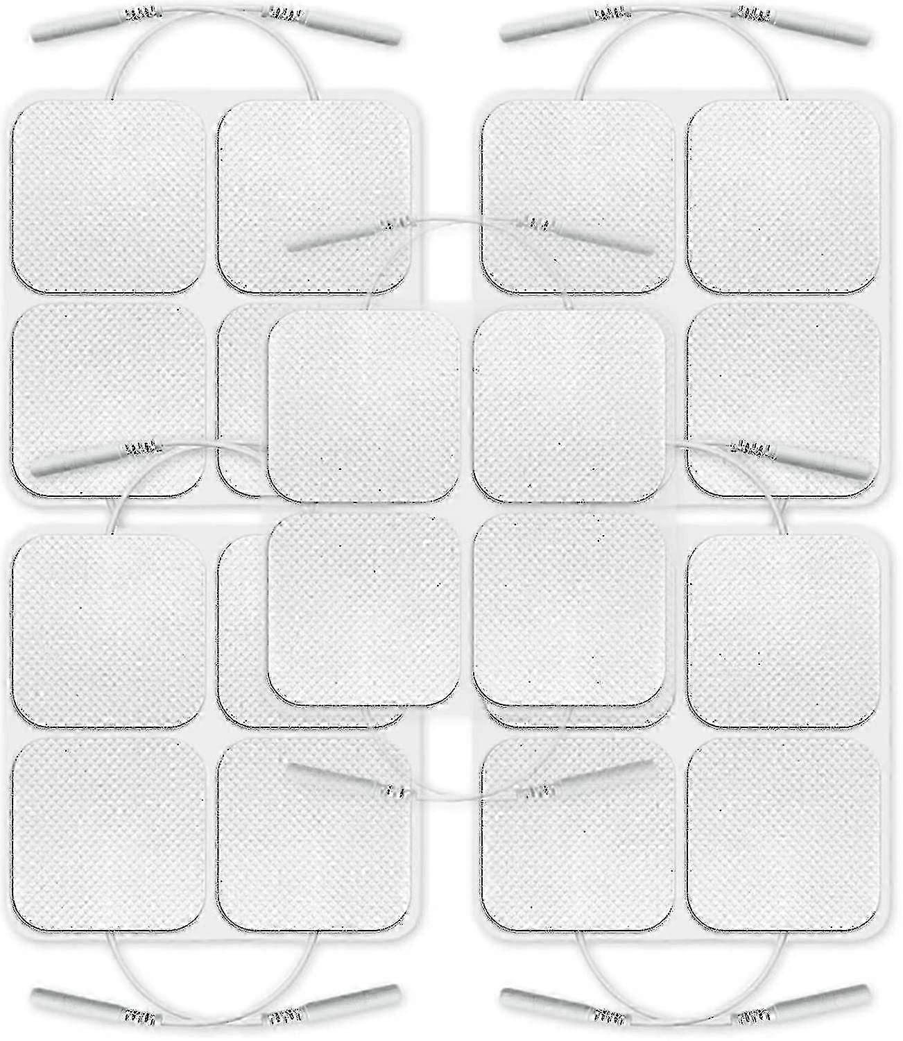 5x5cm Replacement Electrodes, Wired Connection and 2mm Plug, 20-Pack