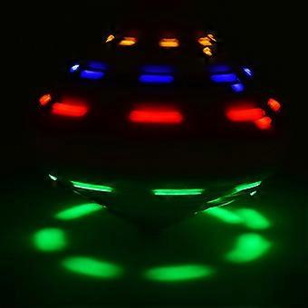Stimuleer de motorische vaardigheden met deze 11x11cm plastic draaiende gyroscoop met licht en muziek, een leuk en uniek feestartikel voor kinderen.