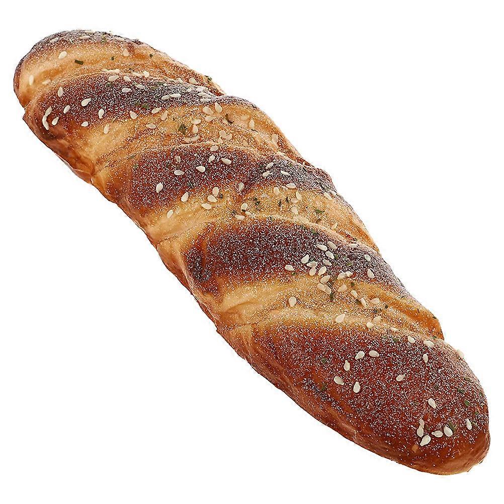Simulated Bread Model Artificial Bread for Decor Light Brown PU