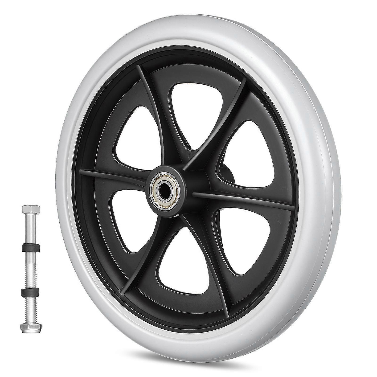 Replacement Solid Tire Wheelchair Front Wheel Universal Wheel 1Pcs