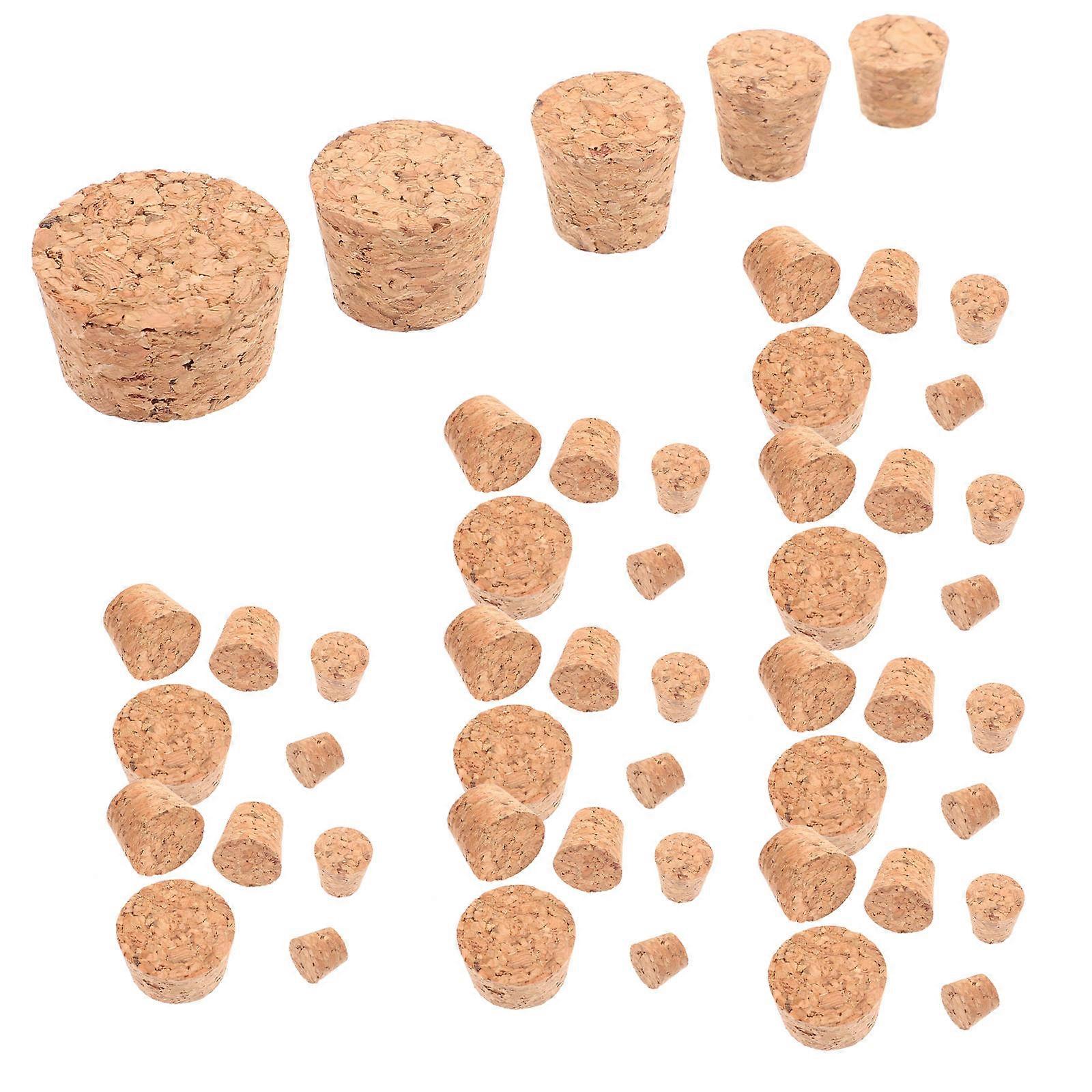 Red Corks for Sealing Bottles 50Pcs Set