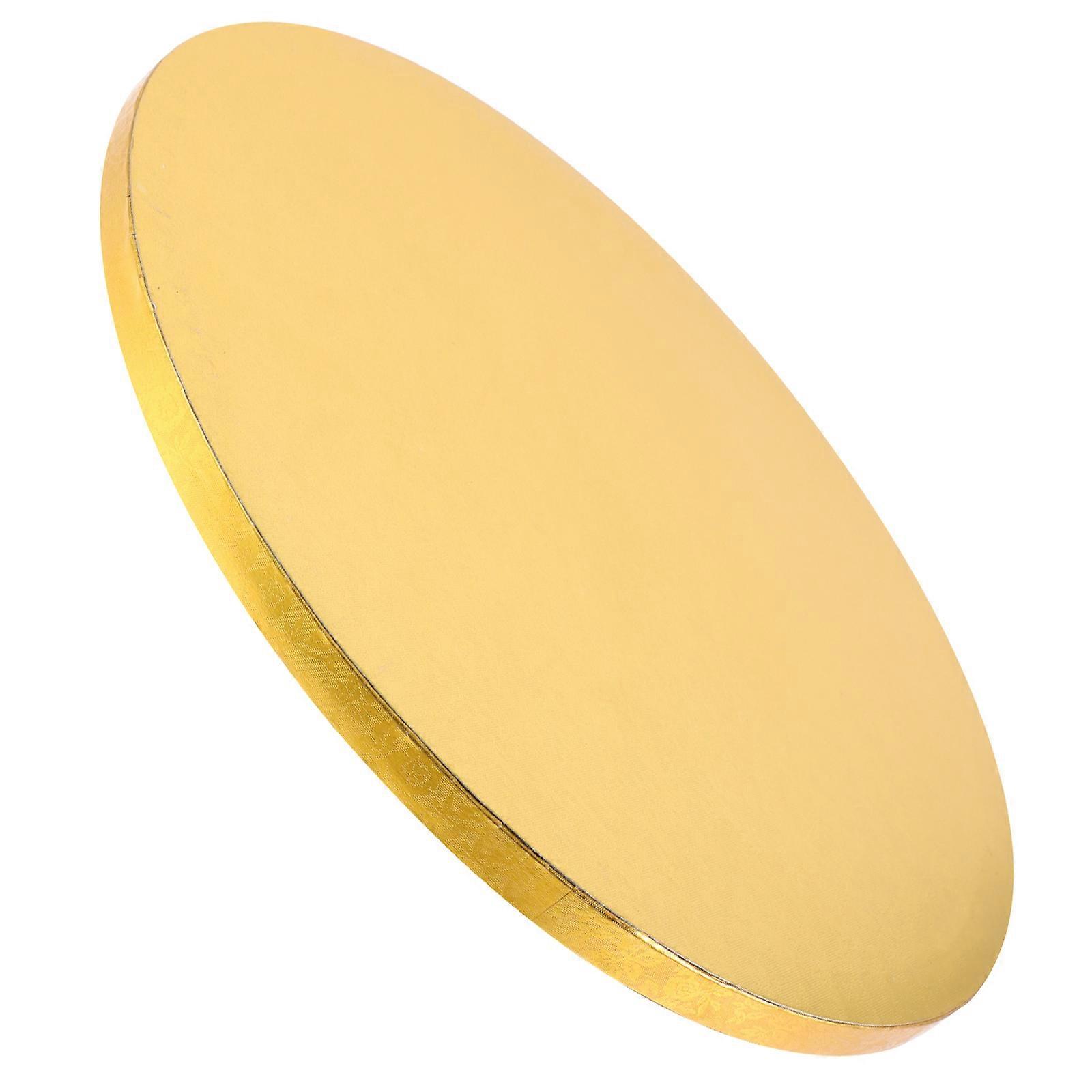 Golden Cake Drum Convenient Cake for Serving
