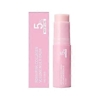 PDRN Pink Collagen Volume Multi Balm Stick, alles-in-één hydraterende balsem, make-up primer, huidverzorging voor gezicht, lippen en hals, 10 g