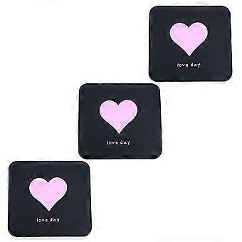 Kleiner Kosmetikspiegel, faltbarer und tragbarer Spiegel für Make-up-Zwecke, 3er-Pack