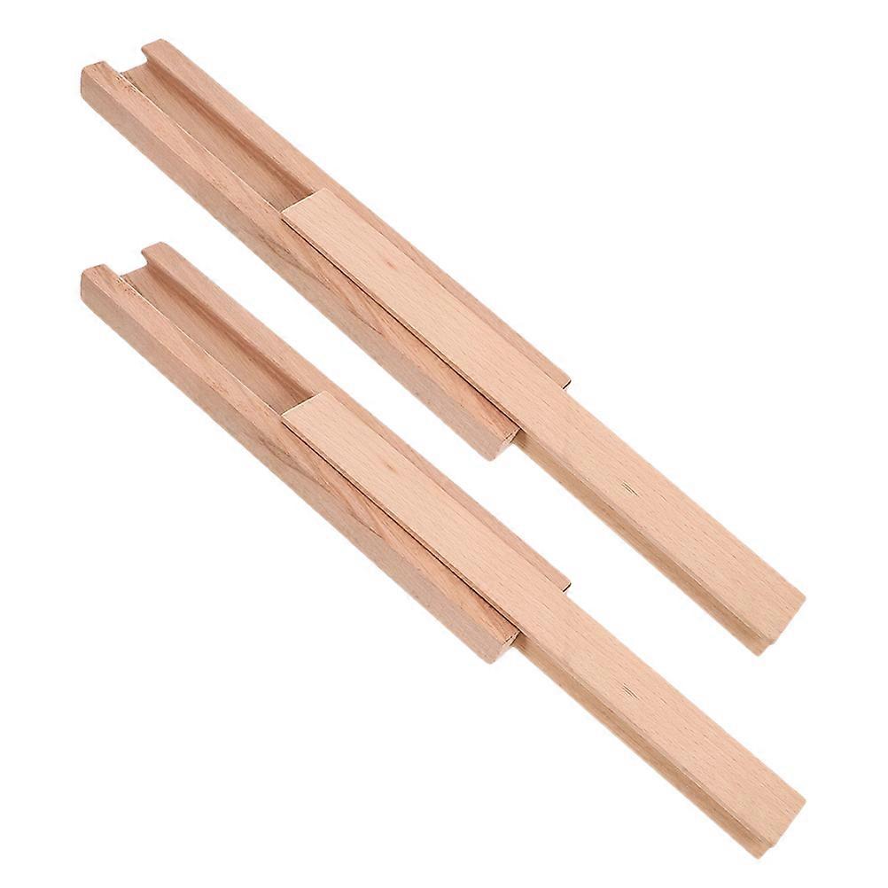 Light Yellow Solid Wood Drawer Slides for Easy Installation 2Pcs Set