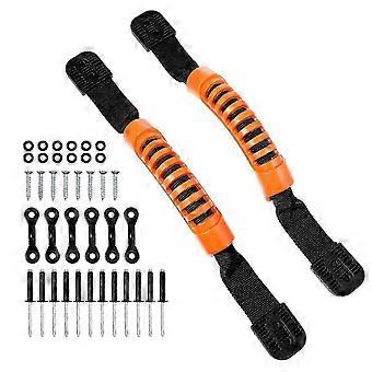 2Pcs Kayak Handles Anti-skid Side Mount Kayak Carry Handles Replacement with 12 Rivets and 8 Screws