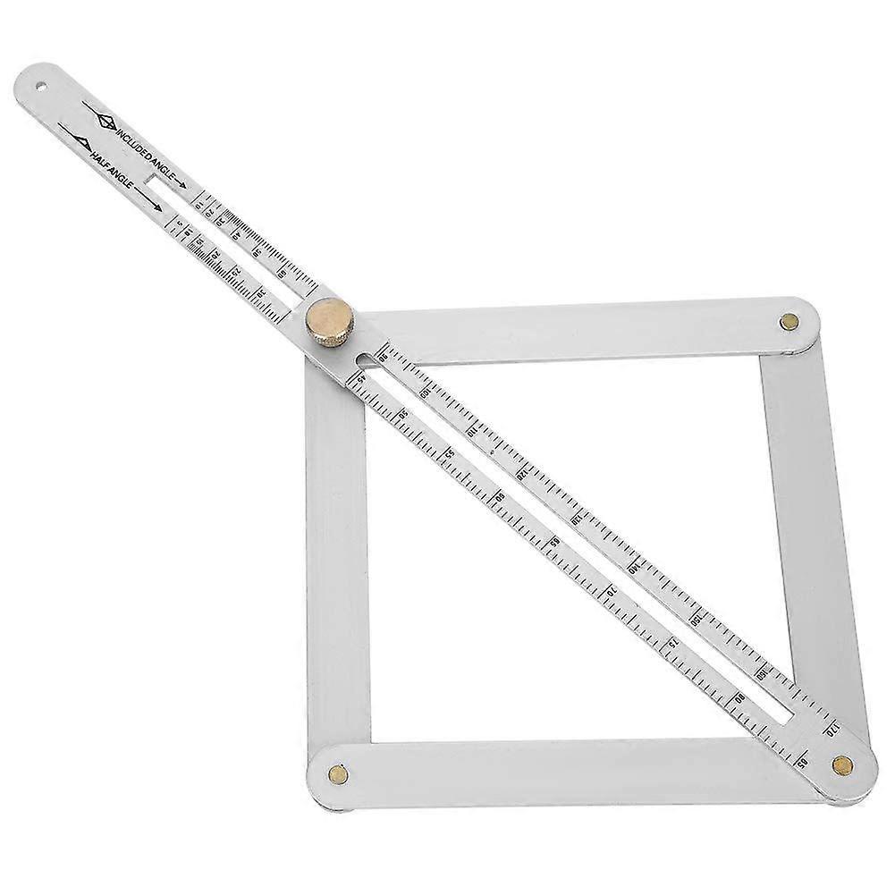 Miter angle measuring ruler, angle protractor, stainless steel, goniometer ruler, multifunctional diagonal ceiling profiler, angle detector