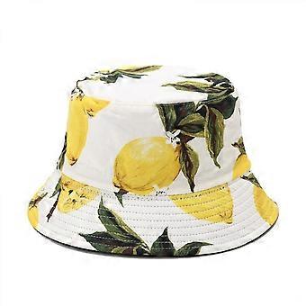 Cute Bucket Hat Beach Fisherman Hats for Women, Reversible Double-Side-Wear Unisex (HATD009)