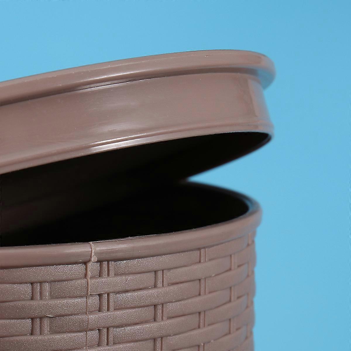 Tissue Holder Brown for Tissue Storage Classical Round Paper Container