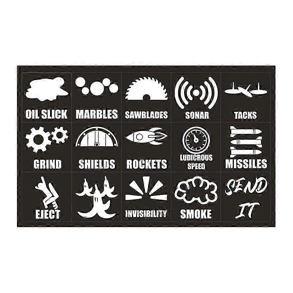 Novelty Car Button Switch Decorative Sticker Instrument Interior Switch Stick