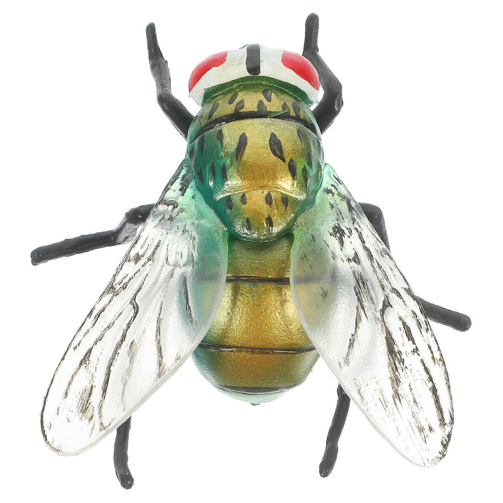 Plastic Flies Artificial Insect Model for Trick Joke 4Pcs Set