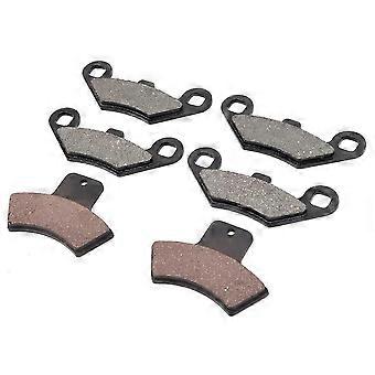 6Stk bremseklodser for & bag til Polaris Sportsman 500 4x4 1998-2002