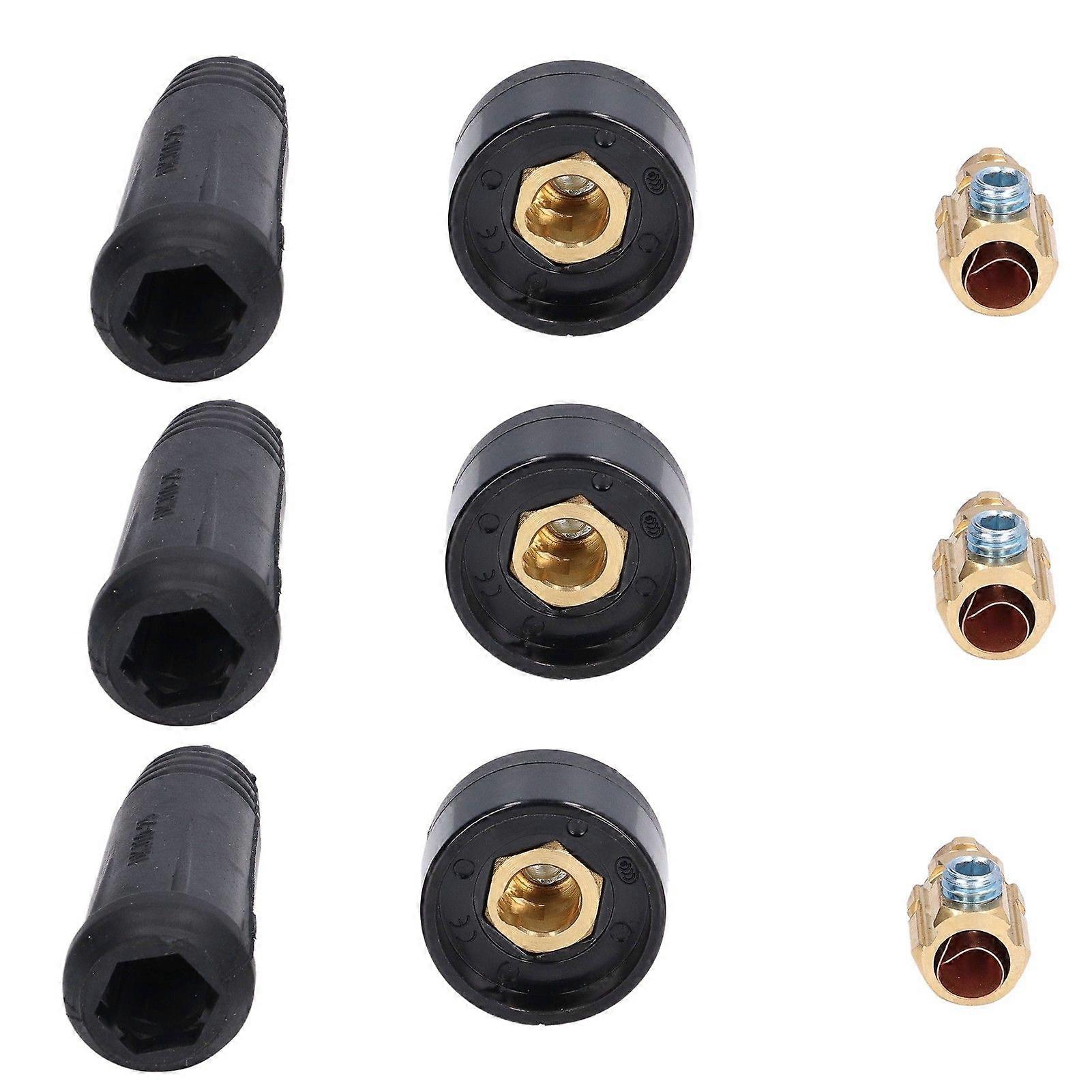 10 Set TIG Welding Cable Panel Connector Plug Socket Quick Fitting Adapter 10-25 EU Style
