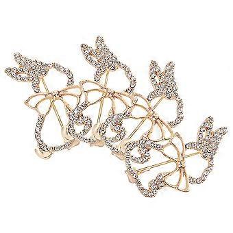 4 Pcs Elegant Metal Rabbit Cute Pin For Women Animal Brooch For Clothing Sparkling Rhinestone Label Pin For Clothing/Backpack