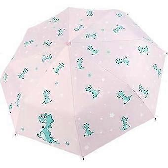 Regenschirm Vollautomatischer Regenschirm Kreatives Muster Handgemachter Regenschirm Sonnenschutz Taschenschirm Taschenschirm