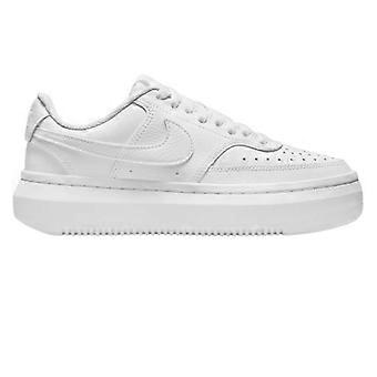 Nike Damen Court Vision Swoosh Leder-Plateau-Sneaker