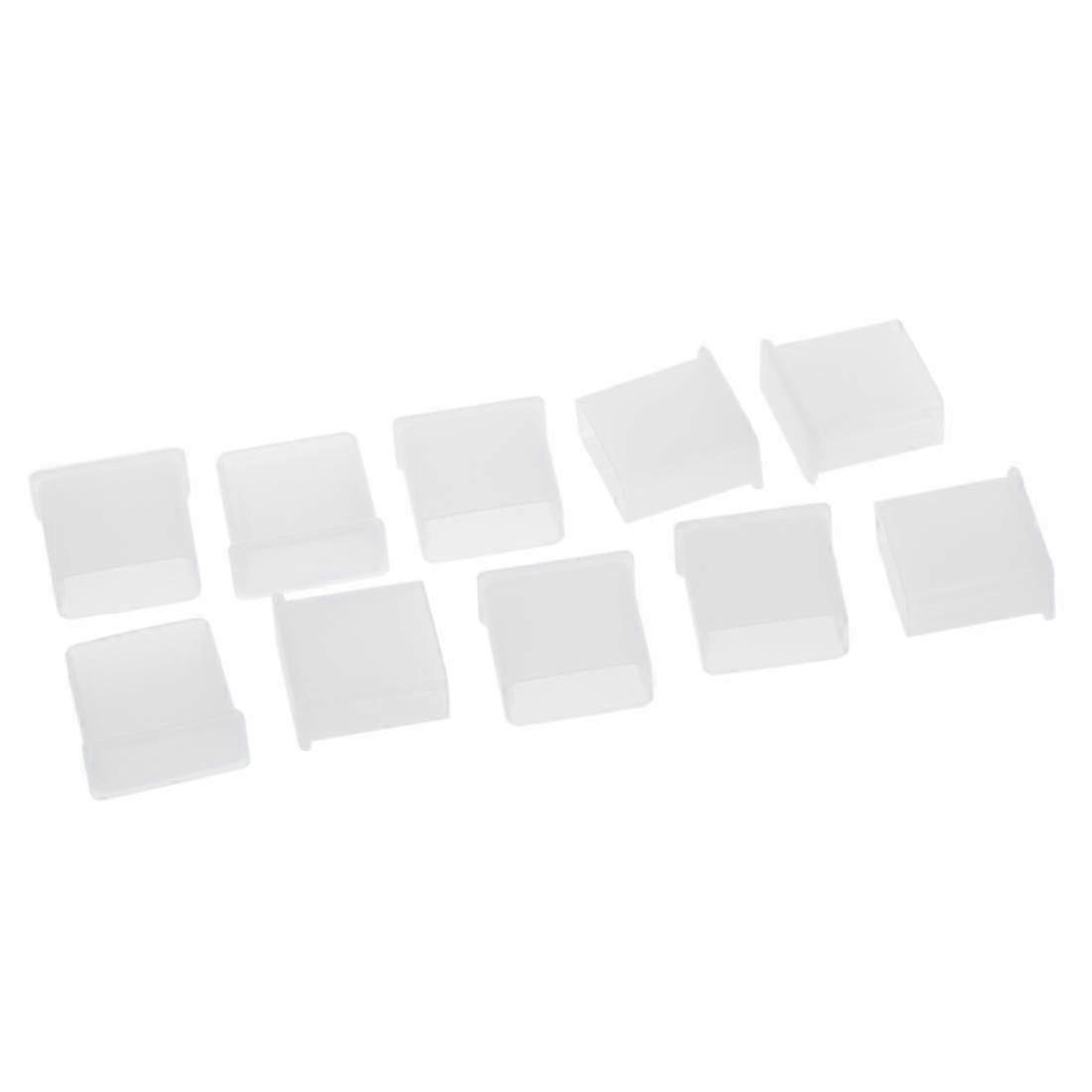 10pcs clear plastic USB type A plug dustproof plug stopper protection cap