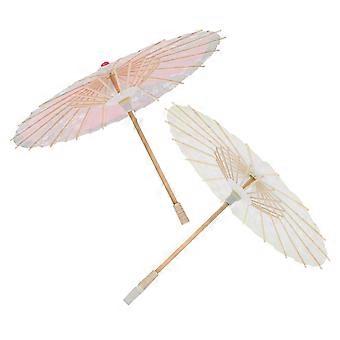 Klassischer Papierregenschirm zur Dekoration, 2 Stück, japanischer Foto-Requisiten-Regenschirm