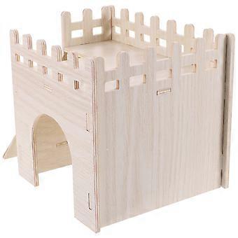 Wood Hamster Nest Climbing Toy for Hamster Hideout with 5Pcs Set