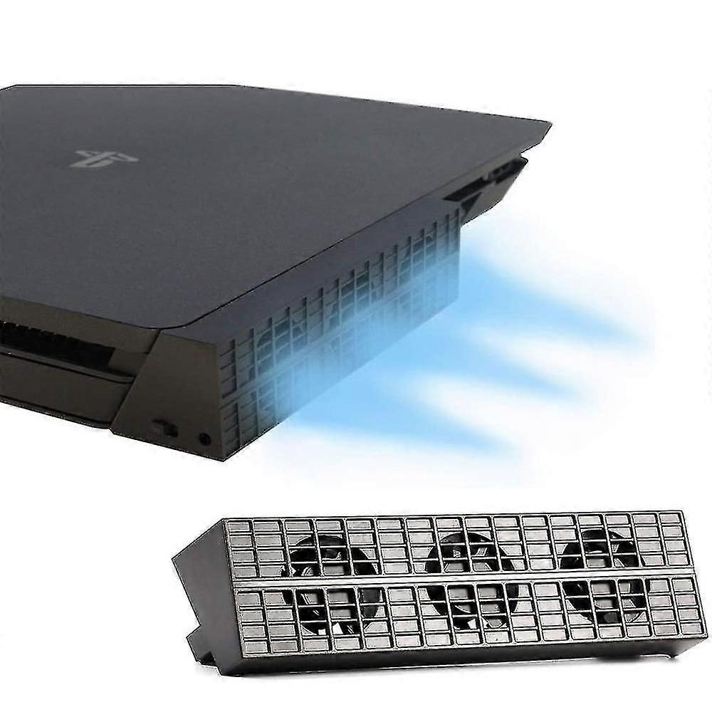 Ps4 Slim Turbo Cooling Fan External Usb Cooler, Automatic Temperature Sensor Controlled Ra