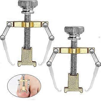 Ingrown Toenail Lifter 2-Pack Stainless Steel Toe Clips Tool for Nail Care