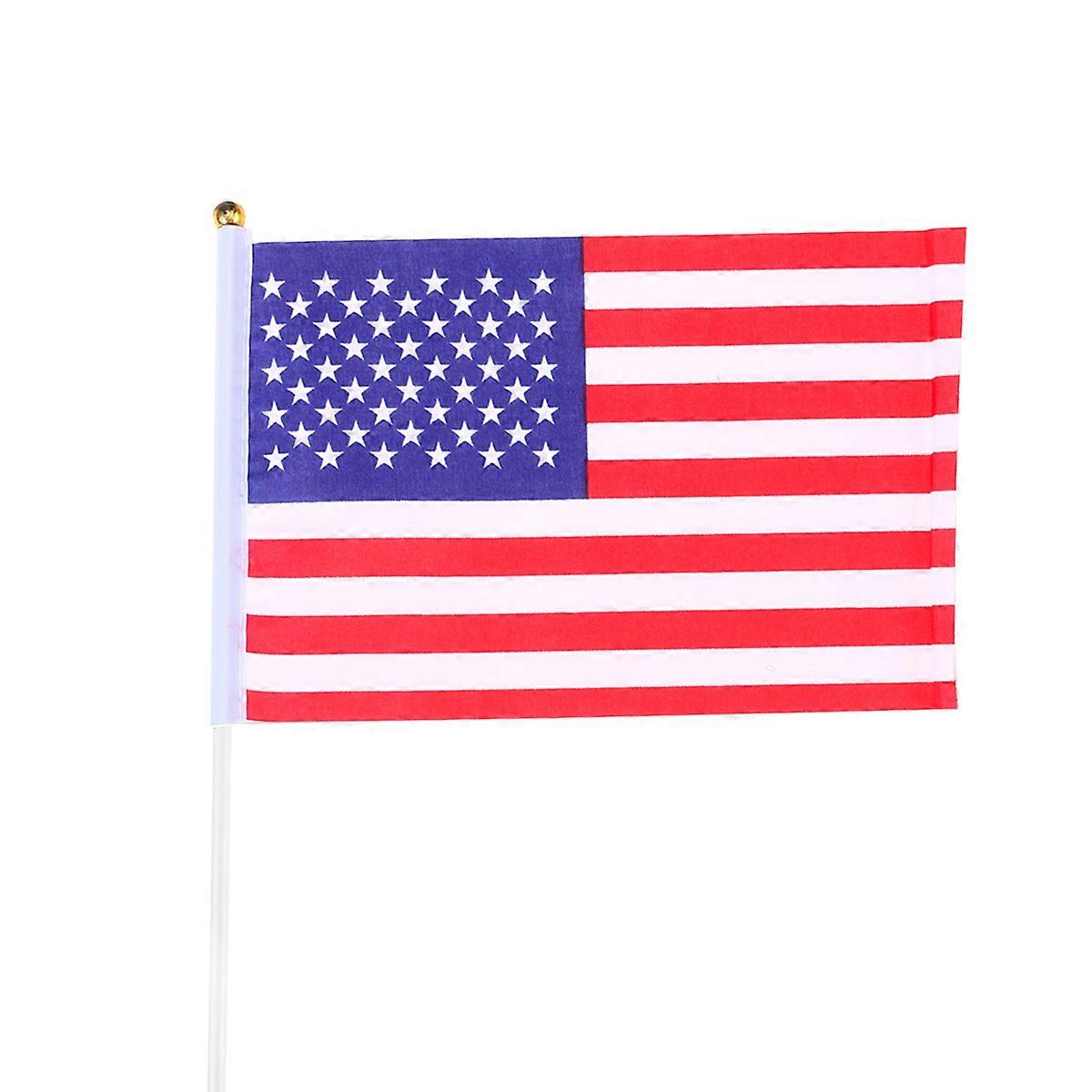 12pcs USA Flag American Hand Flags